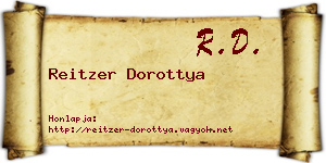 Reitzer Dorottya névjegykártya